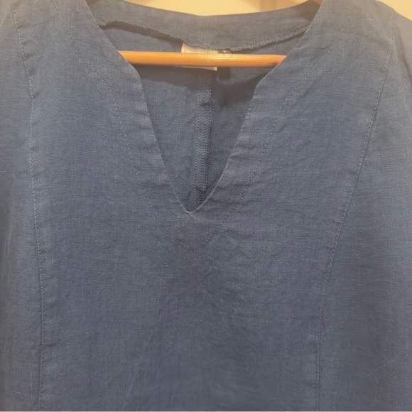 Len.Ok Navy Linen Dress - Picture 2 of 6